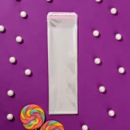 Пакет БОПП с клеевым клапаном, прозрачный для фасовки и упаковки, 6.5×20/4 см, 25 мкм