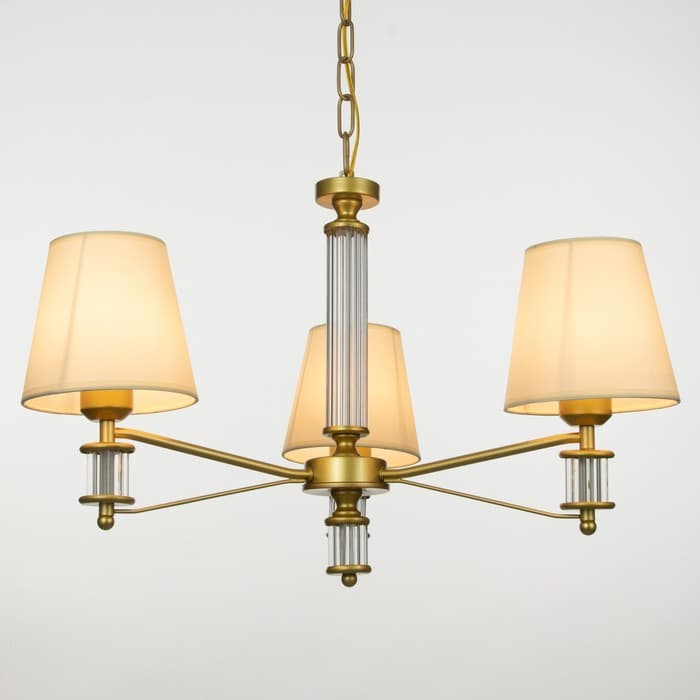Люстра 1091/3Gd=40 Вт Е27 золото 60×60×38-78 см