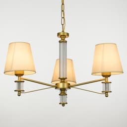 Люстра 1091/3Gd=40 Вт Е27 золото 60×60×38-78 см