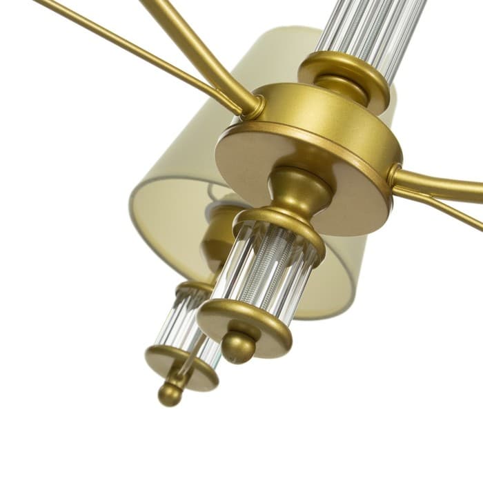 Люстра 1091/3Gd=40 Вт Е27 золото 60×60×38-78 см