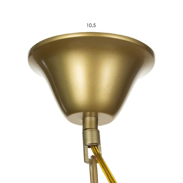 Люстра 1091/3Gd=40 Вт Е27 золото 60×60×38-78 см