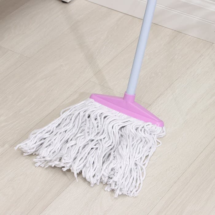 Швабра для мытья пола Доляна «Веревочная плоская», насадка 23 см, металлическая ручка 118 см, МИКС
