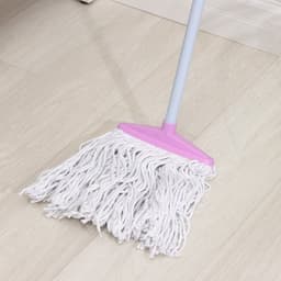 Швабра для мытья пола Доляна «Веревочная плоская», насадка 23 см, металлическая ручка 118 см, МИКС