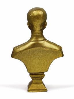 Бюст «Сталин И.В.», фигурка гипс, состаренная латунь, 13×9×5 см