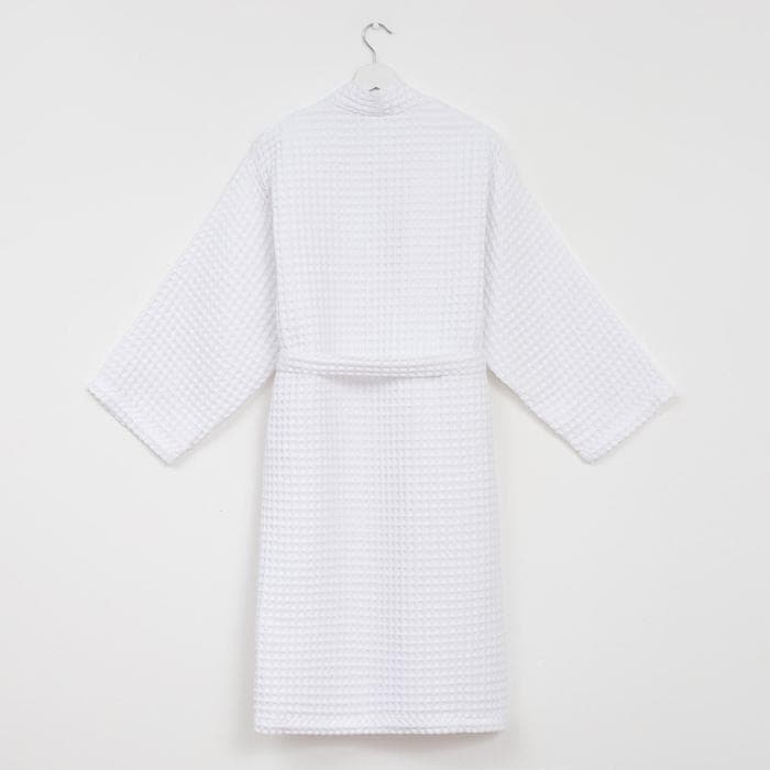 Халат вафельный мужской удлиненный «Этель» Boho, размер 54-56, 100% хлопок, 290 г/м², белый