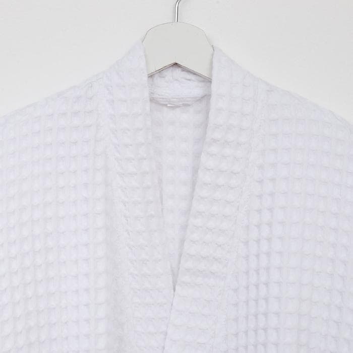 Халат вафельный мужской удлиненный «Этель» Boho, размер 58-60, 100% хлопок, 290 г/м², белый