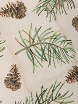 Подушка на стул новогодняя «Этель» Christmas tree, 42×42 см, бежевая