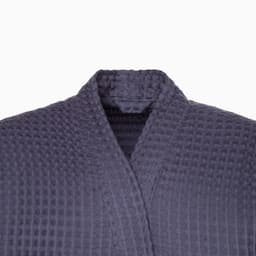 Халат вафельный мужской удлиненный Этель «Boho» размер 50-52, цвет тёмно-серый, 100% хлопок, 290 г/м²