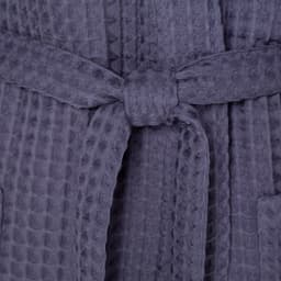 Халат вафельный мужской удлиненный Этель «Boho» размер 50-52, цвет тёмно-серый, 100% хлопок, 290 г/м²