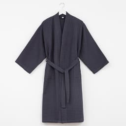 Халат вафельный мужской удлиненный «Этель» Boho, размер 54-56, тёмно-серый