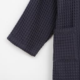 Халат вафельный мужской удлиненный «Этель» Boho, размер 58-60, тёмно-серый