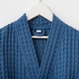 Халат вафельный детский «Крошка Я» Boho, размер 32 (110-116 см), 100% хлопок 290 г/м², синий