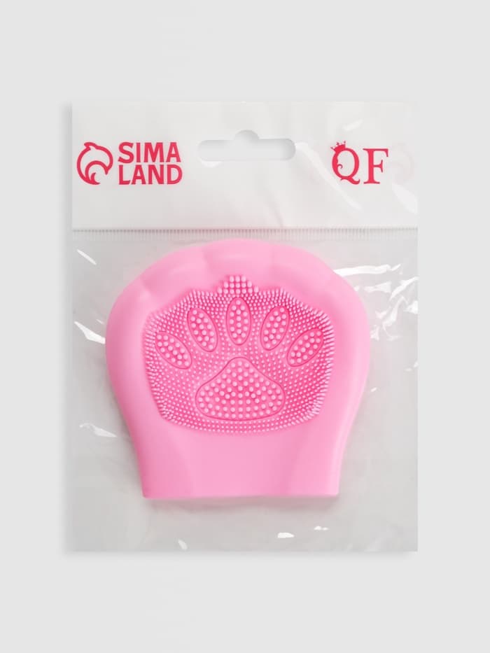 Щётка для умывания, силиконовая, 8×8 см, МИКС