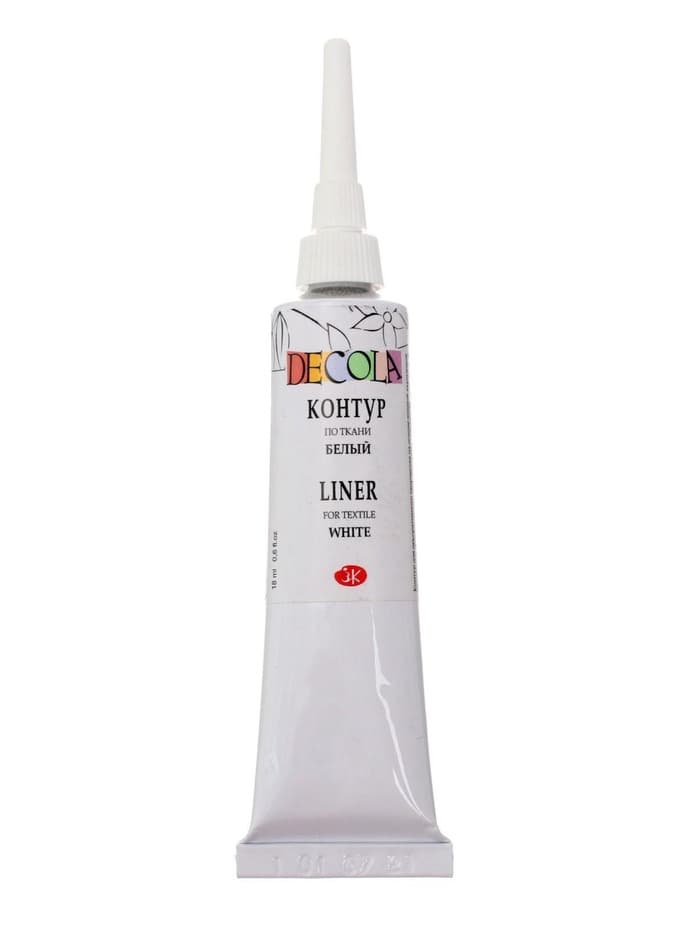 Контур по ткани 18 мл, ЗХК Decola, белый (5403104)
