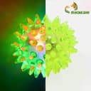 Мяч для животных малый, 4.5 см, светящийся, TPR, жёлтый