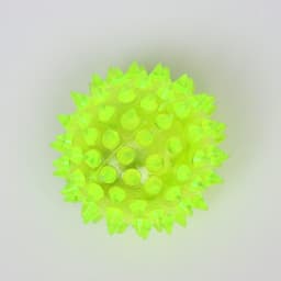 Мяч для собак средний, 5.5 см, светящийся, TPR, жёлтый