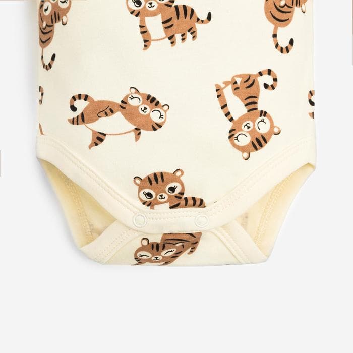 Платье - боди для девочки «Крошка Я. Тигруля», рост 74-80 см, бежевое