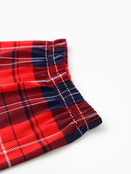 Пижама детская новогодняя (рубашка и брюки) KAFTAN: Christmas, красная, размер 34, (122-128 см)