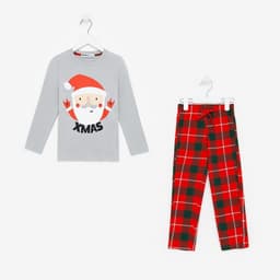 Пижама детская KAFTAN «Santa» размер 32 (110-116 см)