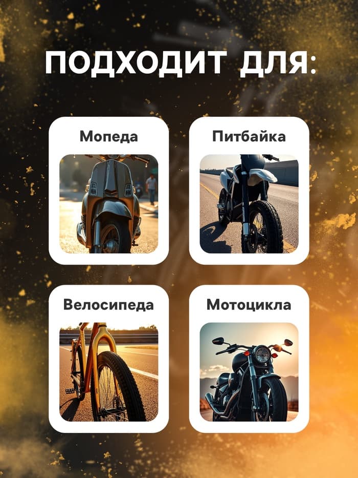 Щетка для чистки цепи, 25 см, черный