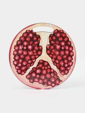 Доска разделочная сувенирная Дарим Красиво «Гранат в разрезе», 25.5 см, дерево, красная