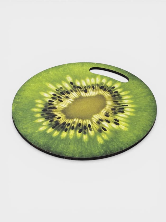 Доска разделочная сувенирная Дарим Красиво «Киви в разрезе», 25.5 см, дерево, зелёная