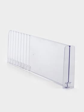 Разделитель обламывающийся, пластик, h=12 см, c передним ограничителем 12 см, L=28.5-48.5 см