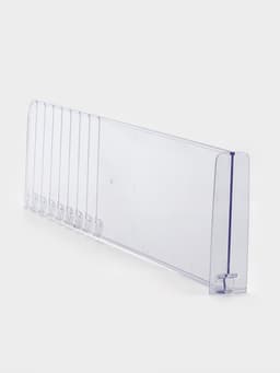 Разделитель обламывающийся, пластик, h=12 см, c передним ограничителем 12 см, L=28.5-48.5 см