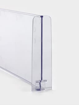 Разделитель обламывающийся, пластик, h=12 см, c передним ограничителем 12 см, L=28.5-48.5 см