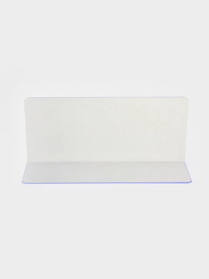 Пластиковый разделитель L-образный, 45×15×20 см, прозрачный