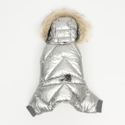 Комбинезон «Мальчик», с утяжкой, размер 12, ДС 28 см, ОГ 38 см, ОШ 27 см, серебристый