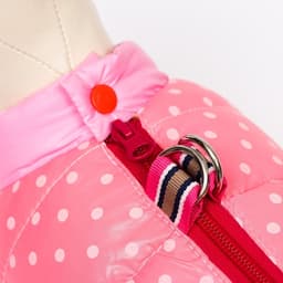 Комбинезон для собак «Горошек», размер 14, ДС 27, ОГ 38, ОШ 30 см, розовый