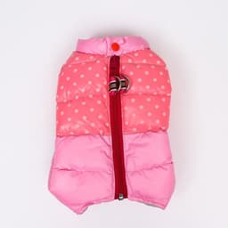 Комбинезон для собак «Горошек», размер 20, ДС 43, ОГ 56, ОШ 41 см, розовый