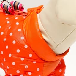 Комбинезон для собак «Горошек», размер 20, ДС 36, ОГ 56, ОШ 41 см, рыжий