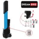 Насос ручной Dream Bike, 22 см, с манометром, синий