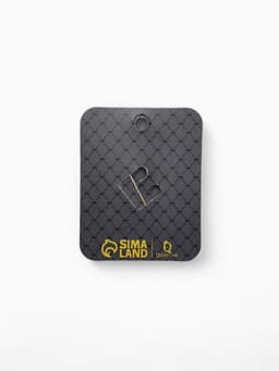 Брошь «Клевер», контур, цвет золото