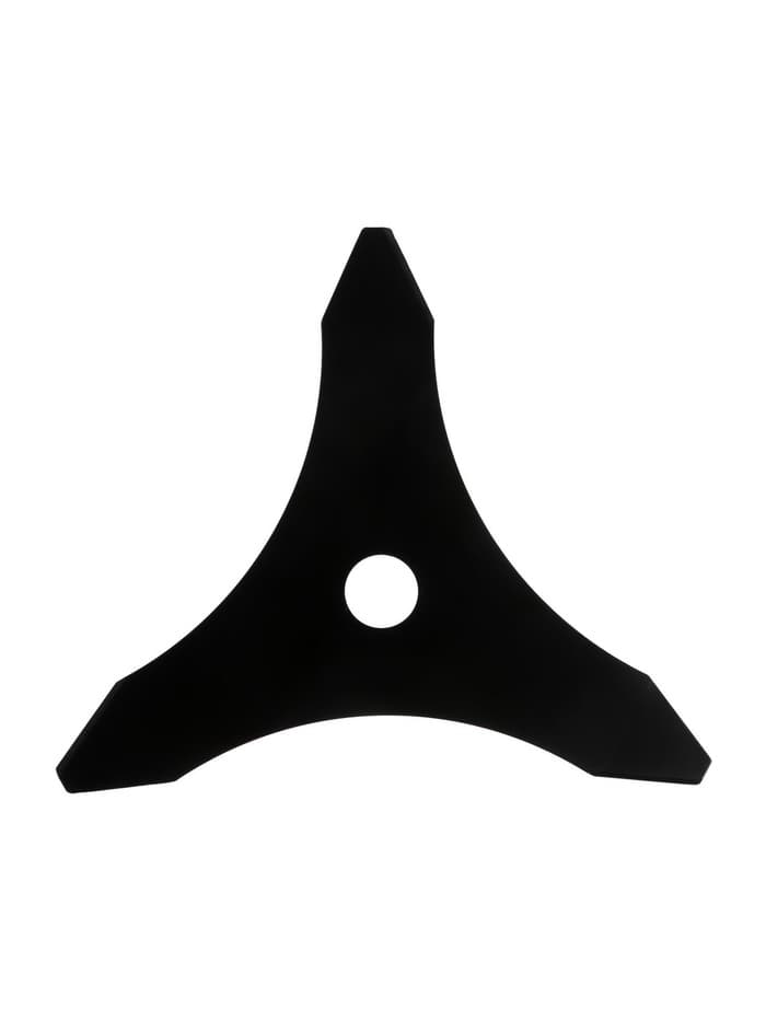 Нож для триммера ТУНДРА, трехлучевой, для густой травы, 255×25.4×1.4 мм