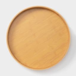 Поднос с ручками Striata, d=35 см, бамбук
