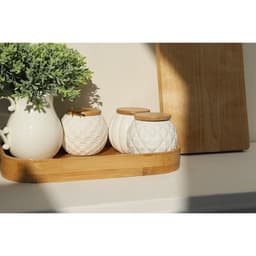 Поднос с ручками Striata, 33×22×4.8 см, бамбук