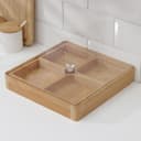 Ящик для хранения Доляна Striata, 28×28×7 см, бамбук