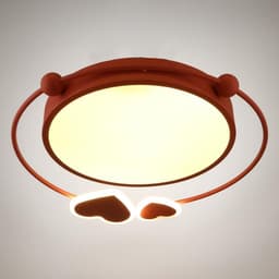 Светильник с ПДУ 1767/3 LED 50 Вт 3000-6000К диммер розовый 48×54×6 см BayerLux