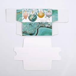 Коробка новогодняя для макарун «Счастливого Нового года» 12×5.5×5.5 см