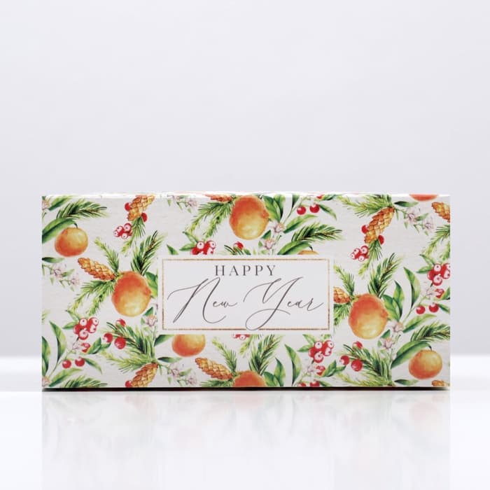 Коробочка для макарун «Новогодняя посылка» 12×5.5×5.5 см