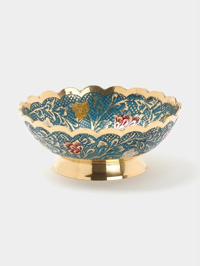 Блюдце «Айша», 10.5×10.5×3.5 см, латунь