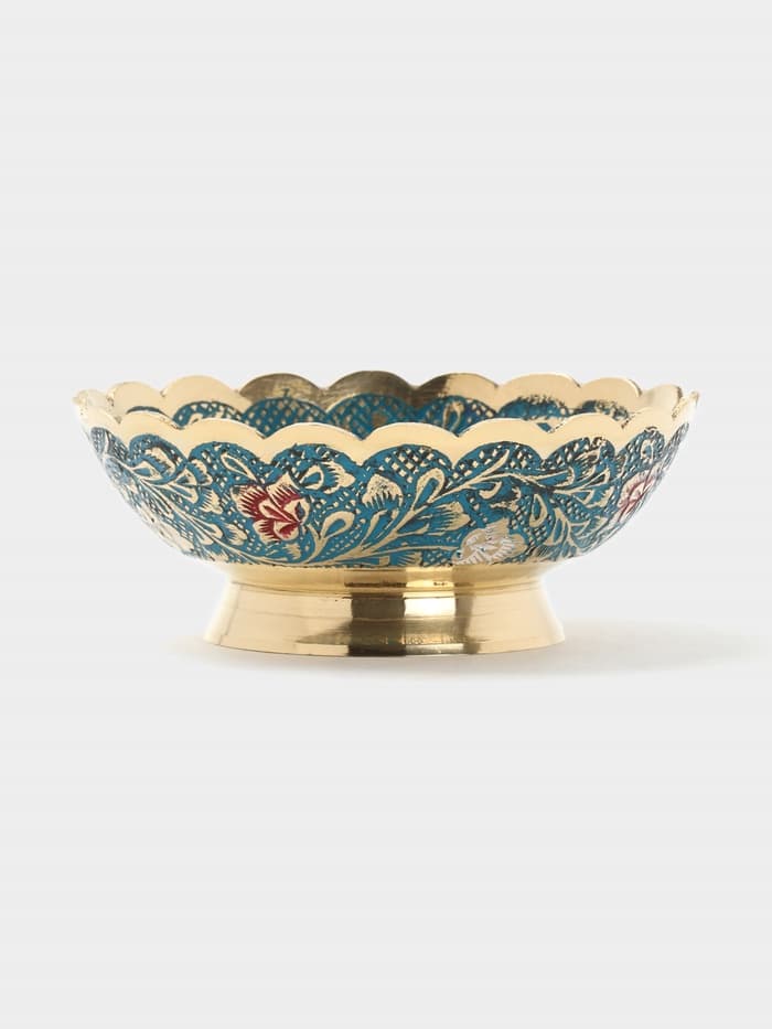 Блюдце «Айша», 10.5×10.5×3.5 см, латунь