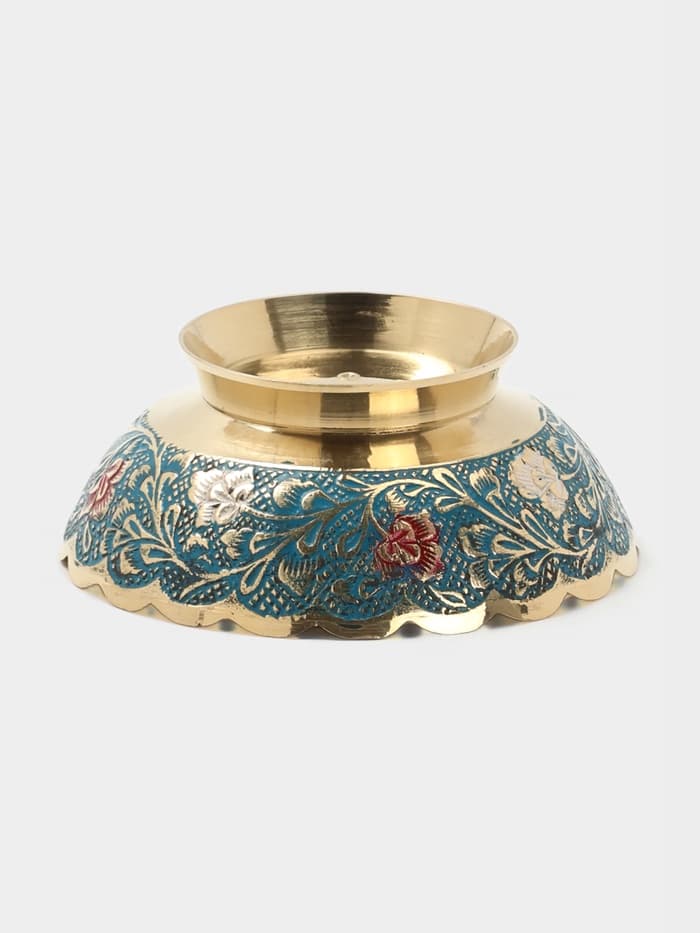 Блюдце «Айша», 10.5×10.5×3.5 см, латунь