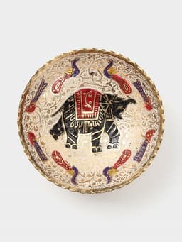 Блюдце «Слон», 10×10×4 см, латунь