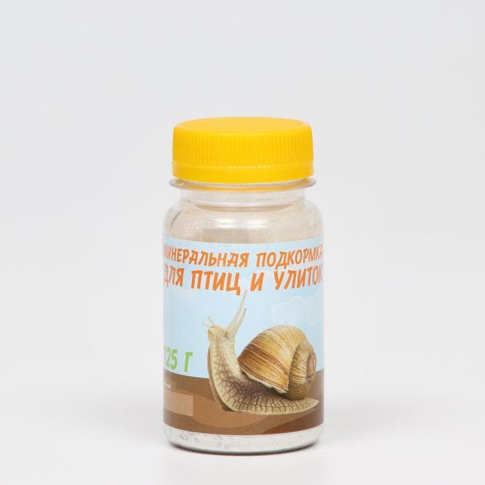 Минеральная подкормка «Пижон» для птиц и улиток, банка, 125 г