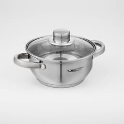 Набор кастрюль «Гретта», 3 предмета: 1.6 л, 2.2 л, 3.2 л, капсульное дно, индукция, нержавеющая сталь, AISI - 201