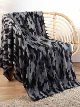 Плед флисовый «Экономь и Я. Камуфляж (вид 2)», 150×200 см, 160 г/м²